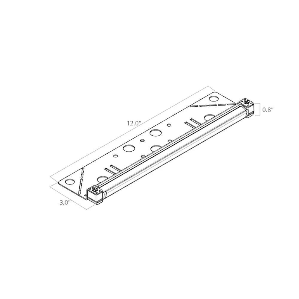 12V LED 12" Hardscape Light 2700K Centennial Brass Brass