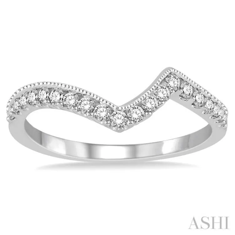 .15CTRDDM WED BAND WG 14K-V