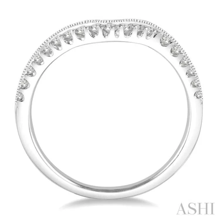 .15CTRDDM WED BAND WG 14K-V