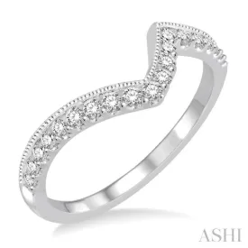 .15CTRDDM WED BAND WG 14K-V
