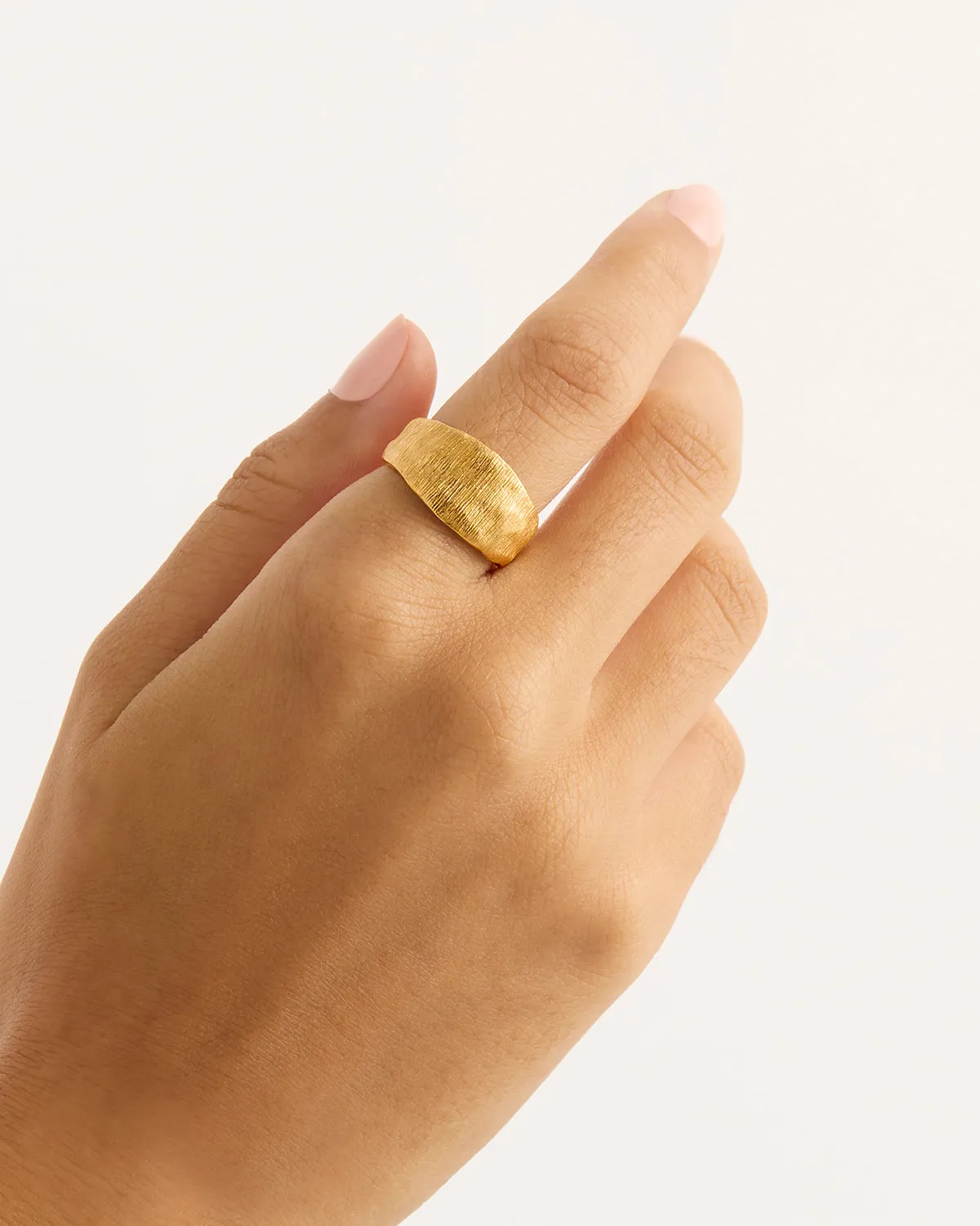 18k Gold Vermeil Woven Light Ring