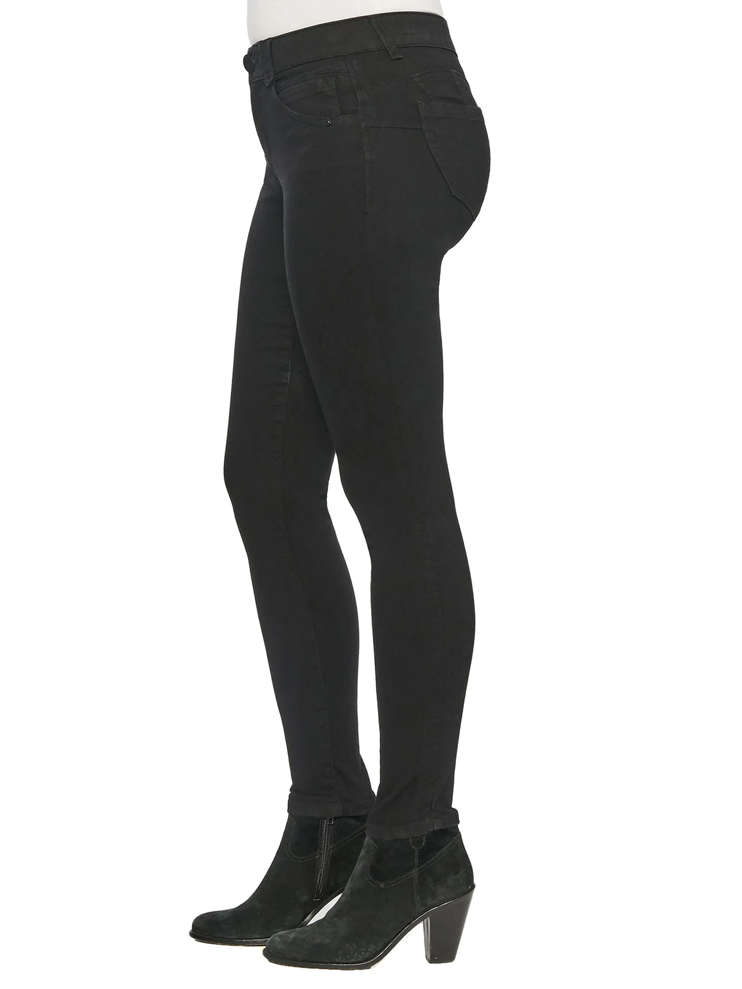 32" "Ab"solution® Booty Lift Long Jeans Black Jegging