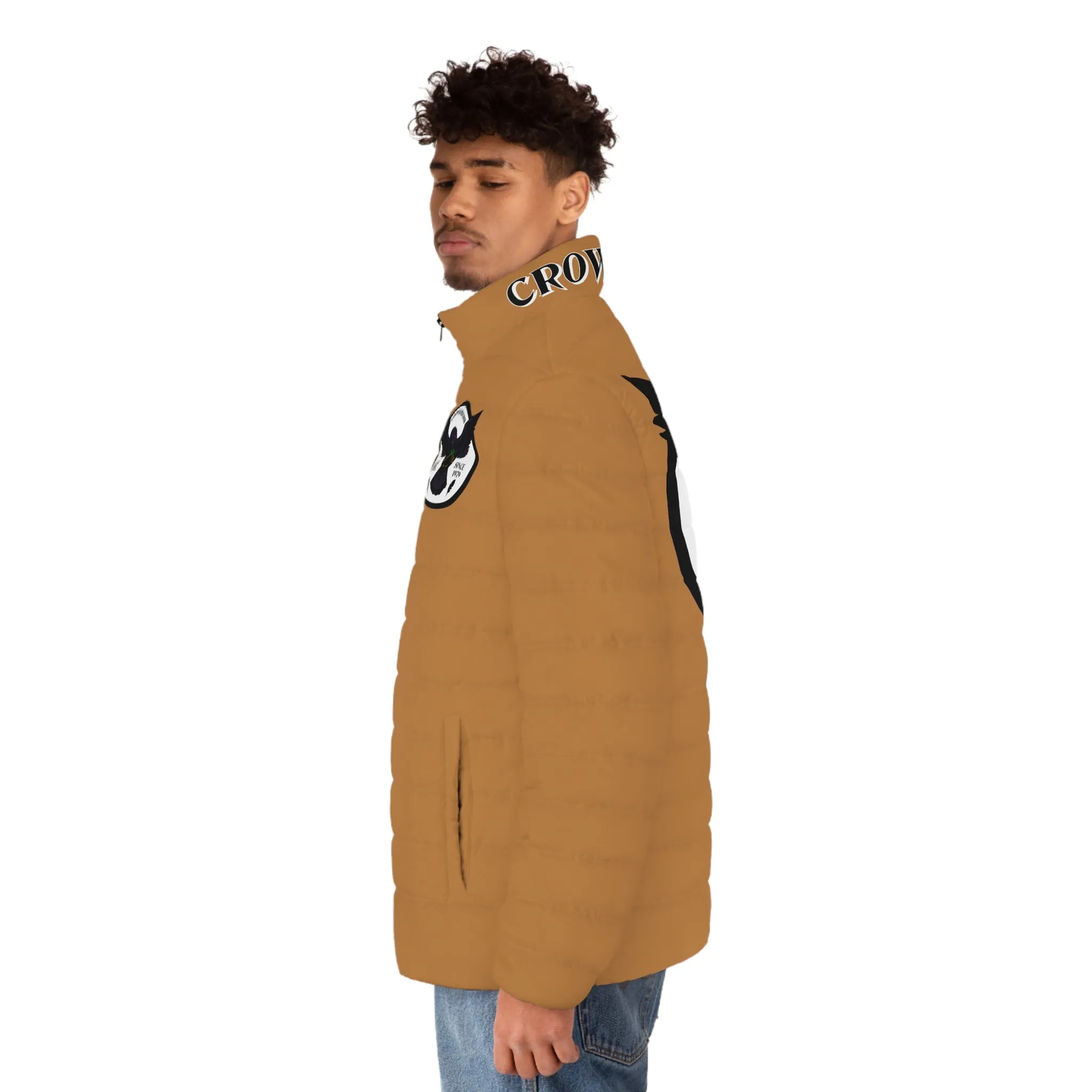 3rd Generation Men's CROWGODSHI Puffer Jacket, LIGHT BROWN