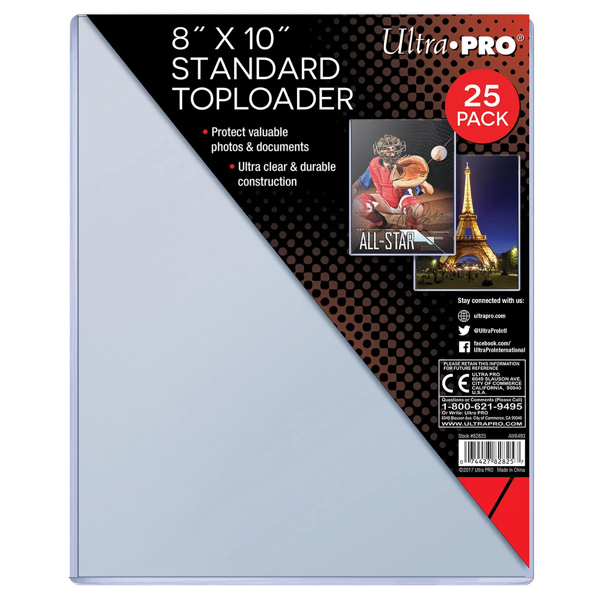 8" x 10" Standard Toploaders (25ct)