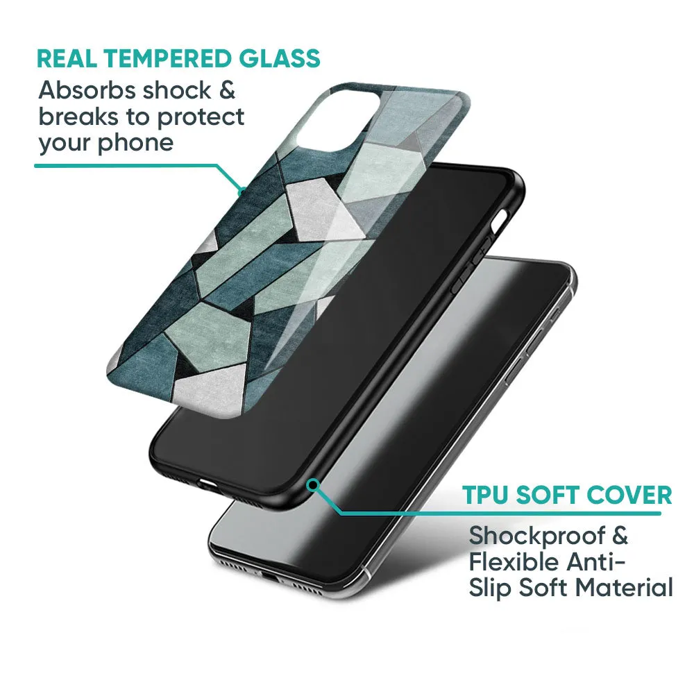 Abstact Tiles Glass Case for OPPO F21 Pro