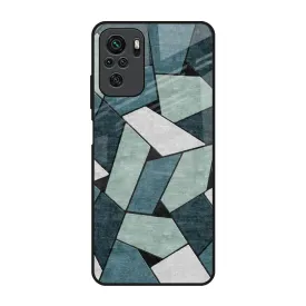 Abstact Tiles Glass Case for Redmi Note 10S