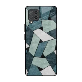 Abstact Tiles Glass Case for Samsung Galaxy M42
