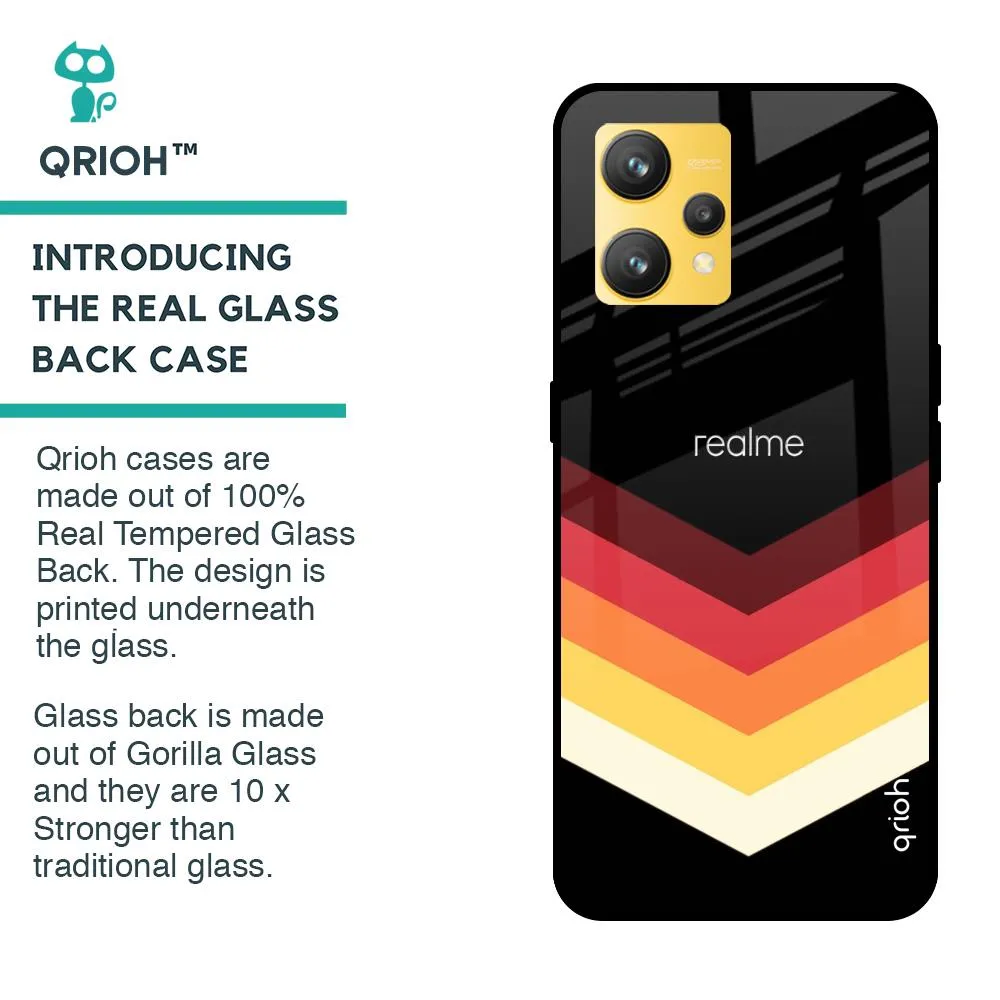 Abstract Arrow Pattern Glass Case For Realme 9
