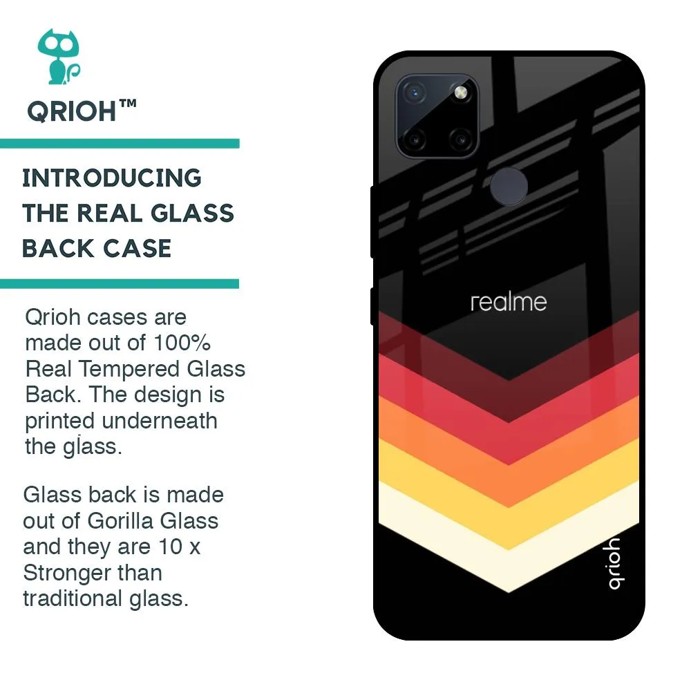 Abstract Arrow Pattern Glass Case For Realme C21Y