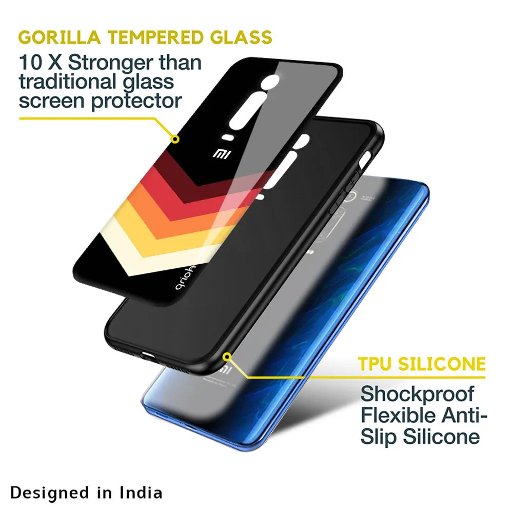 Abstract Arrow Pattern Glass Case For Redmi Note 11 Pro 5G