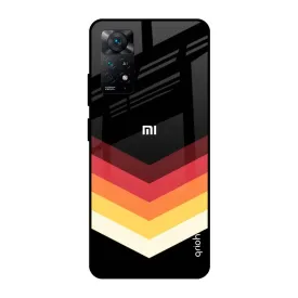 Abstract Arrow Pattern Glass Case For Redmi Note 11 Pro 5G