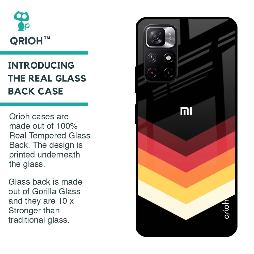 Abstract Arrow Pattern Glass Case For Redmi Note 11T 5G