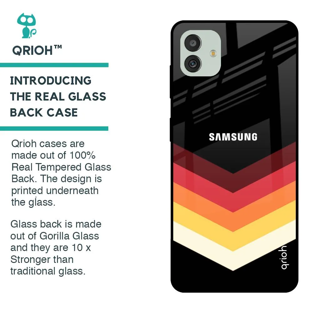 Abstract Arrow Pattern Glass Case For Samsung Galaxy M13 5G