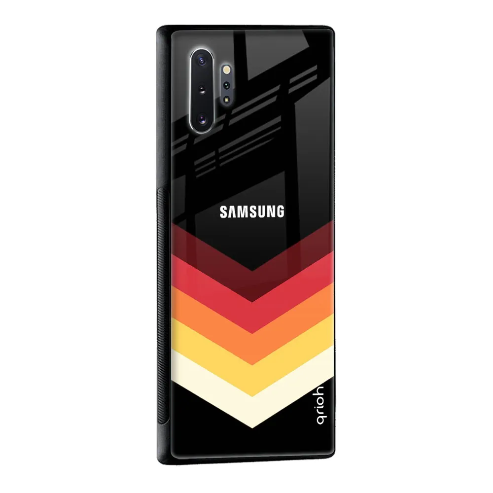 Abstract Arrow Pattern Glass Case For Samsung Galaxy M13 5G