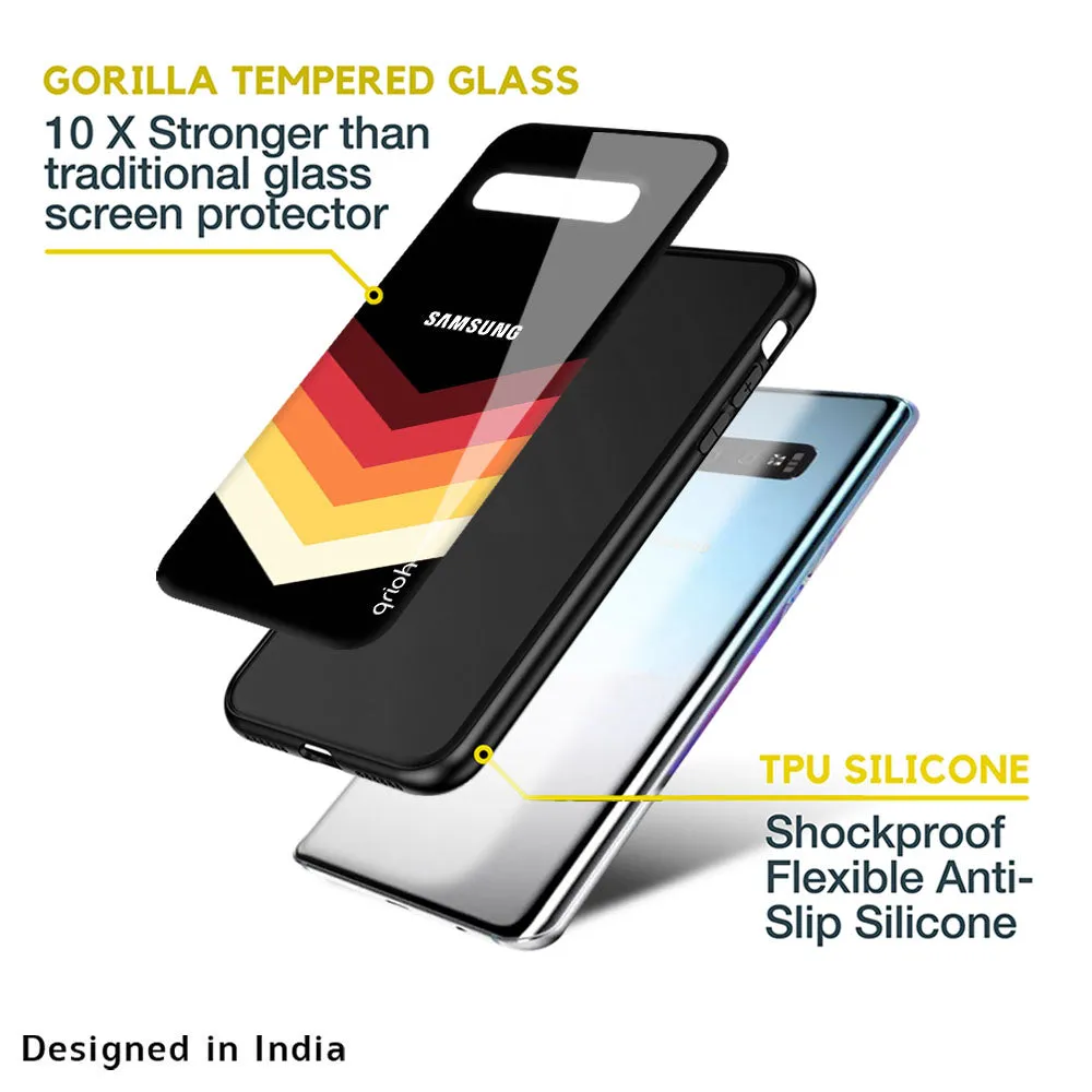 Abstract Arrow Pattern Glass Case For Samsung Galaxy M13 5G