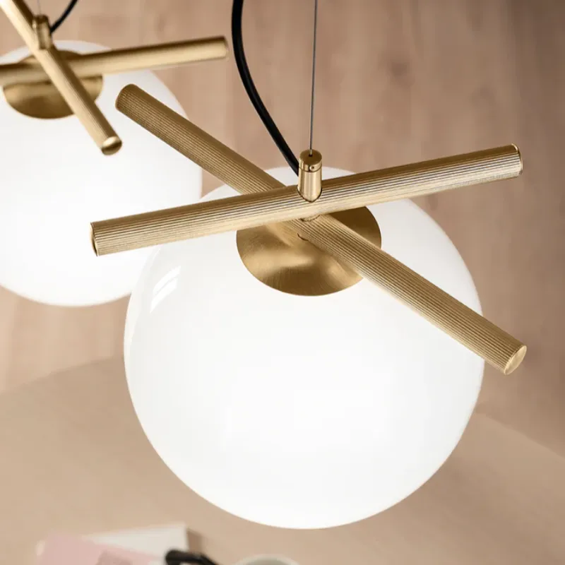 Adjustable Rod Orb Pendant Light