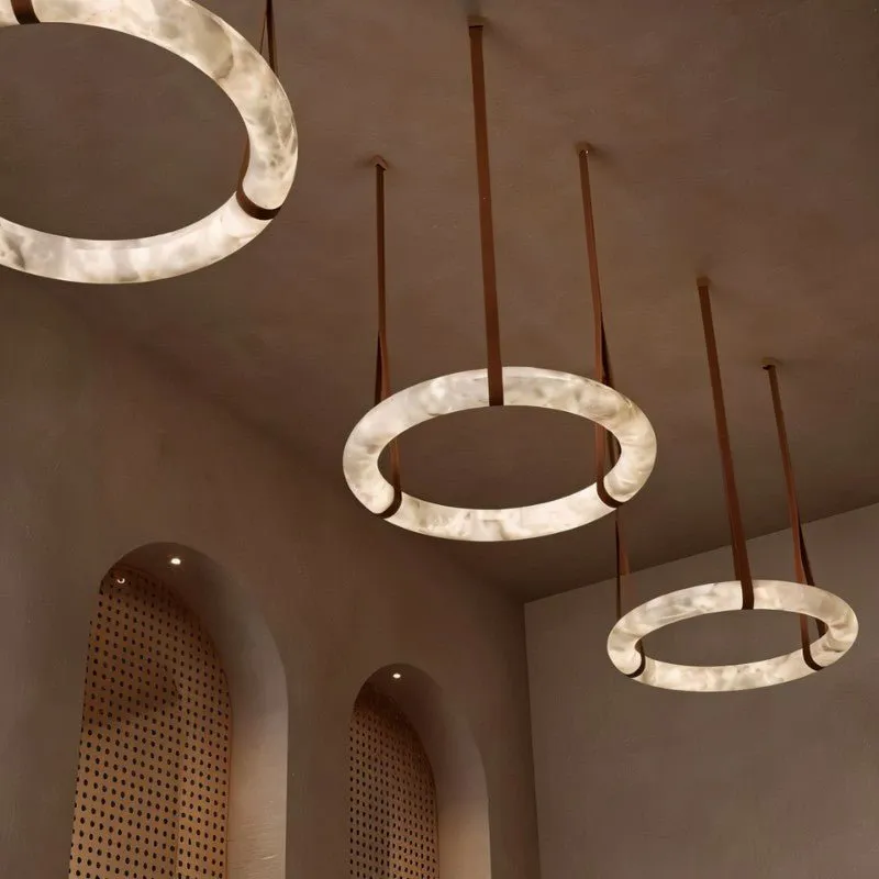 Aktis Alabaster Pendant Light