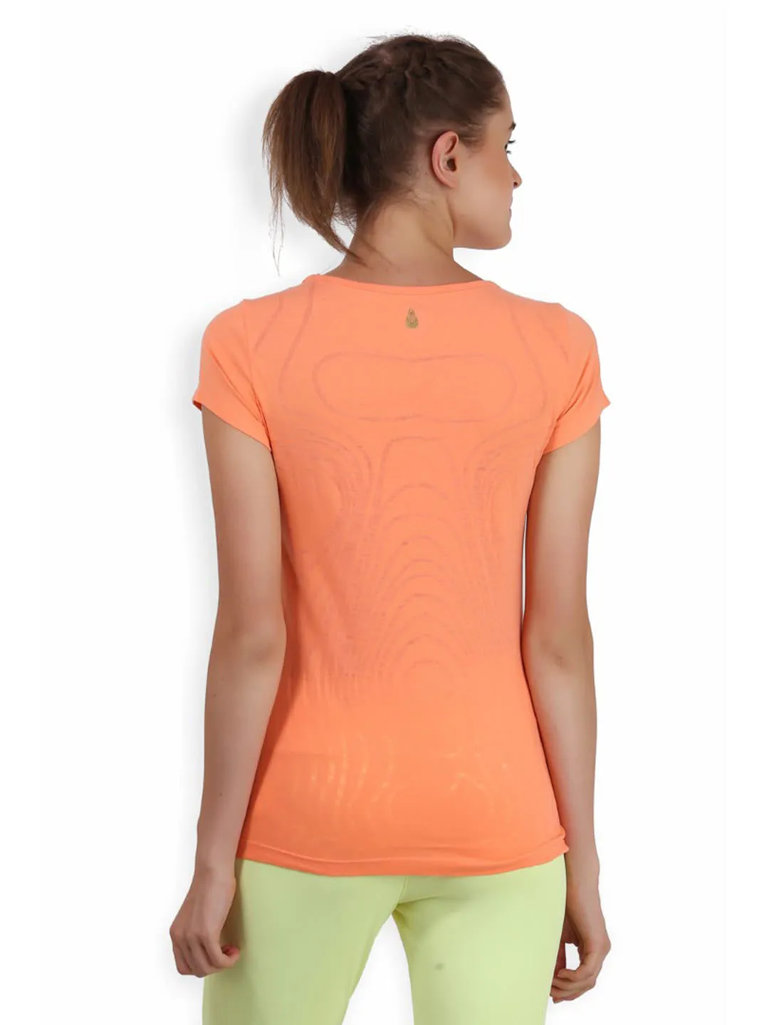 Alcis Face Burnout Peach Solid Top