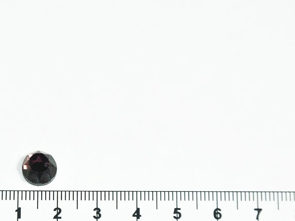 Amethyst Purple Circular Glass Stones- 10 mm