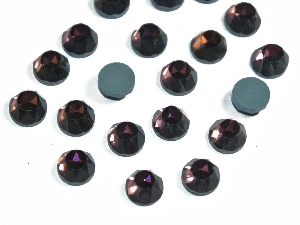 Amethyst Purple Circular Glass Stones- 10 mm
