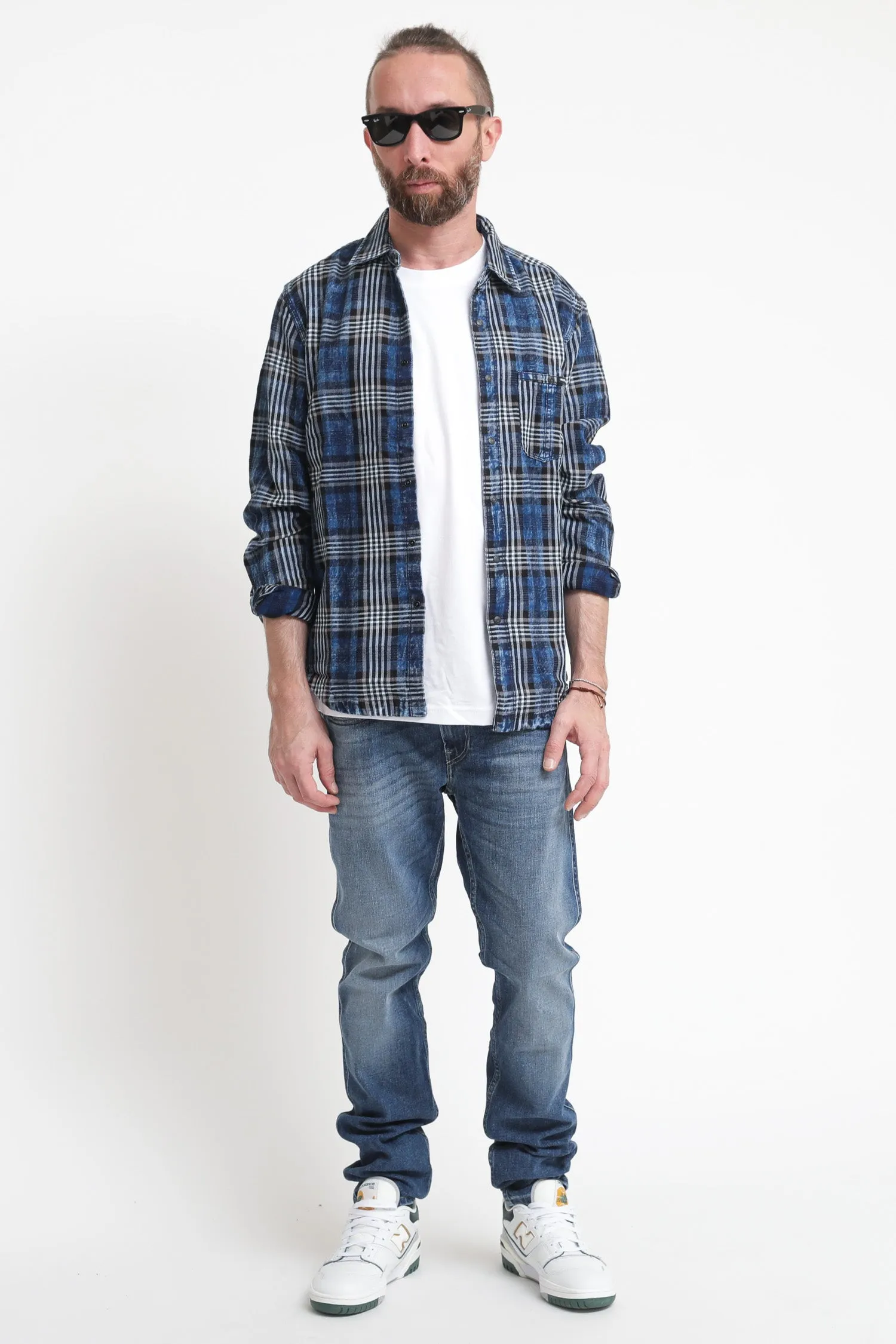 Anbass Slim Fit - Deep Blue Indigo Stretch Denim