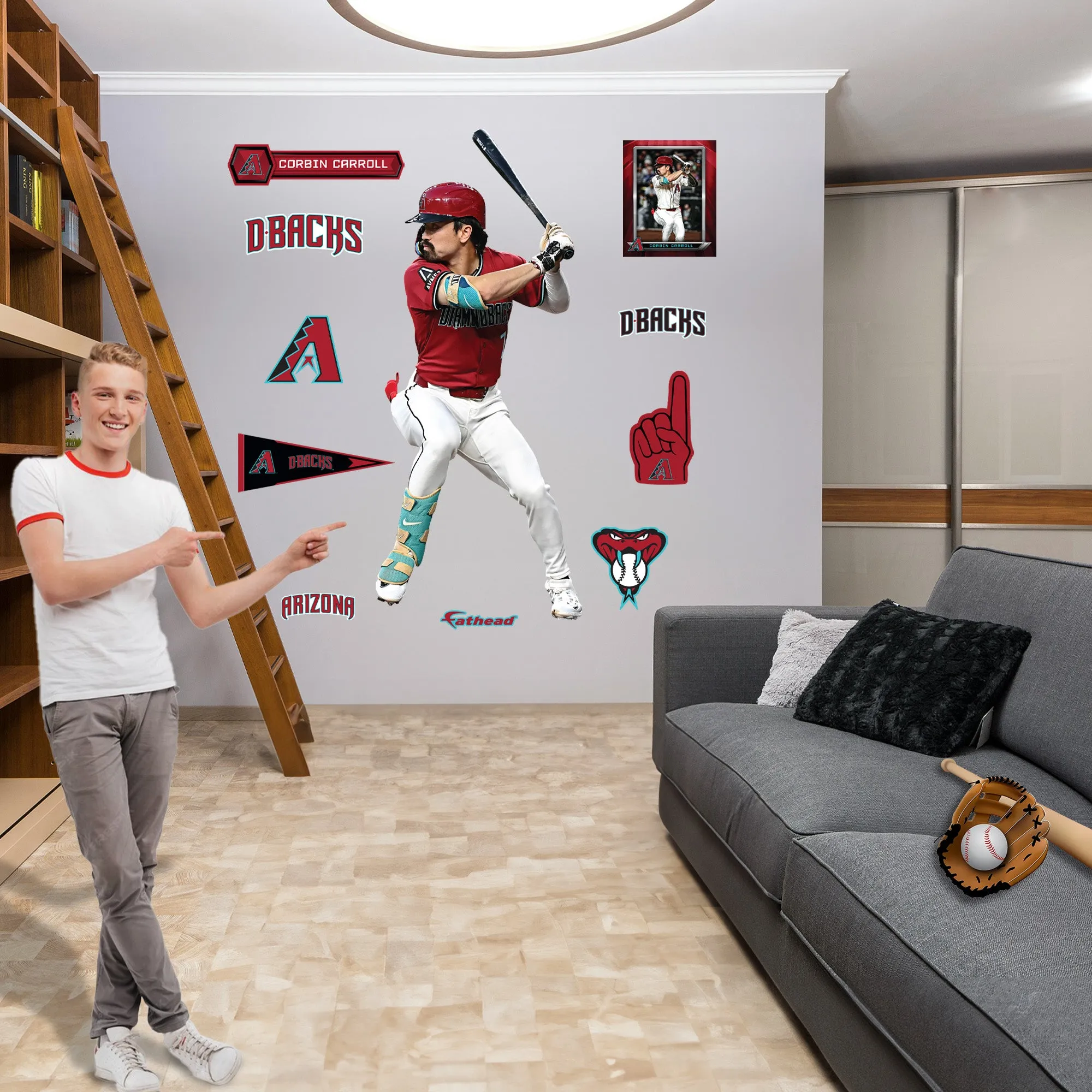 Arizona Diamondbacks: Corbin Carroll         - Officially Licensed MLB Removable     Adhesive Decal