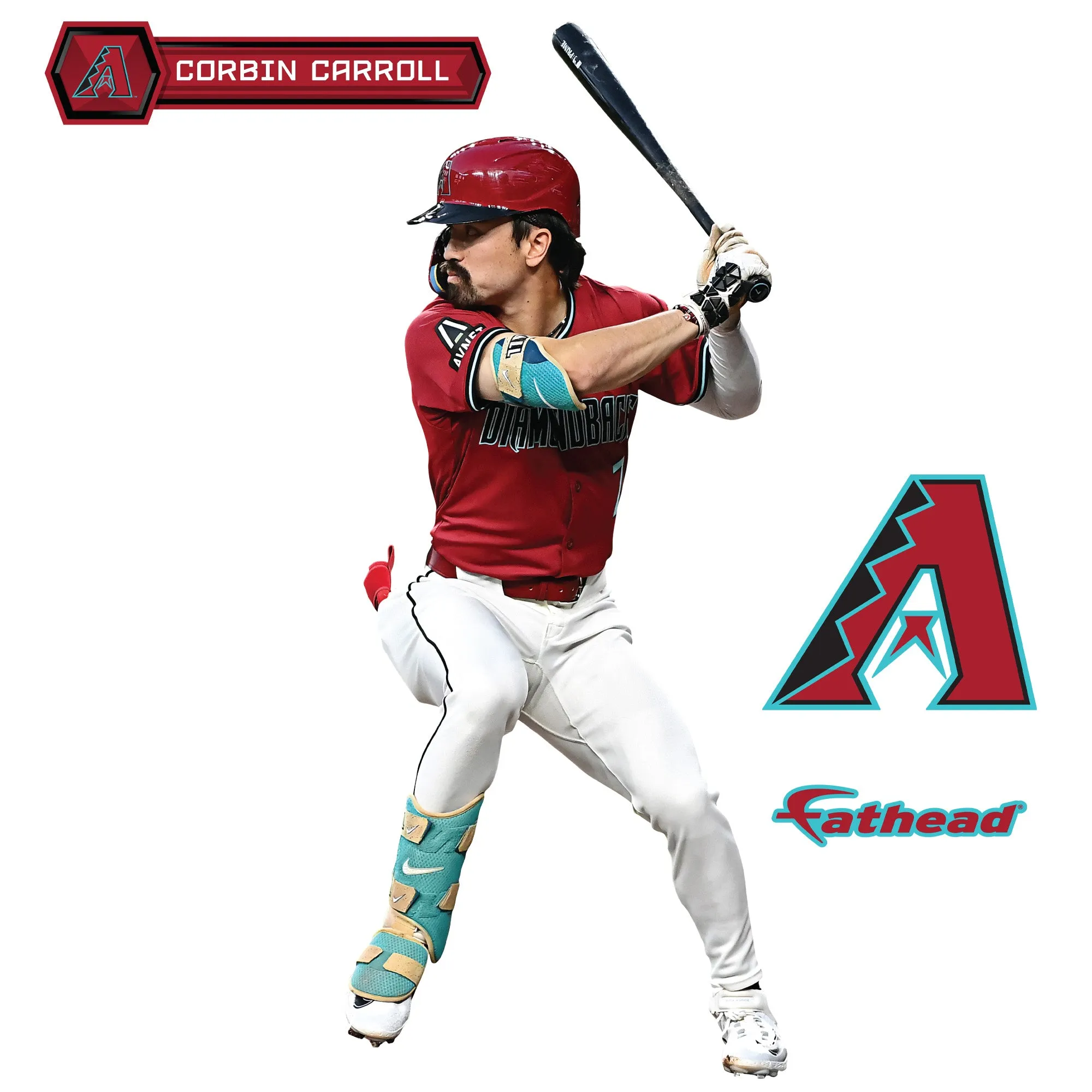 Arizona Diamondbacks: Corbin Carroll         - Officially Licensed MLB Removable     Adhesive Decal