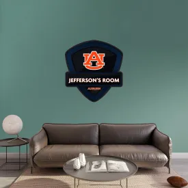 Auburn Tigers:   Badge Personalized Name        - Officially Licensed NCAA Removable     Adhesive Decal