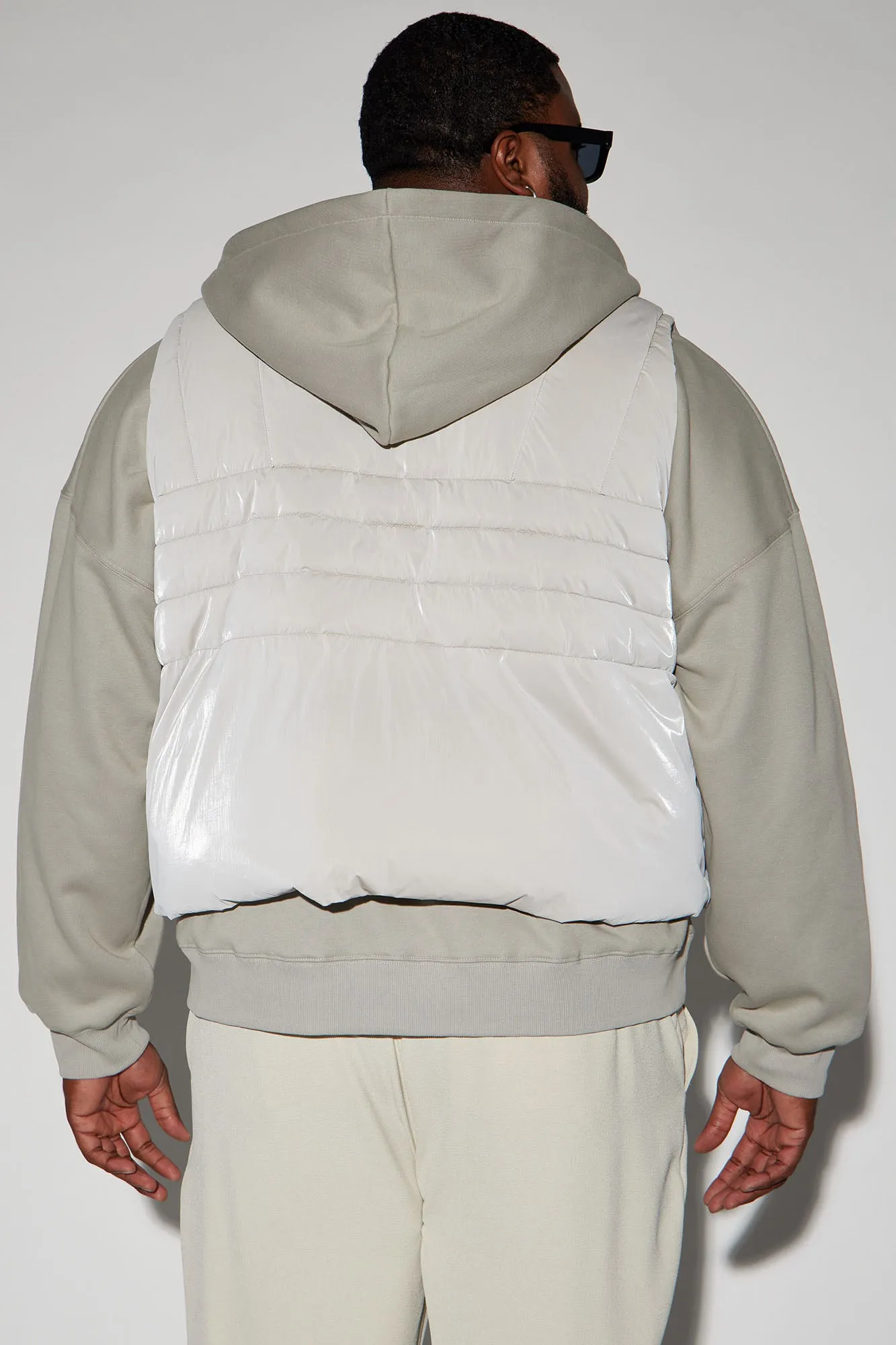 Avalon Cropped Tactical Padded Vest - Grey
