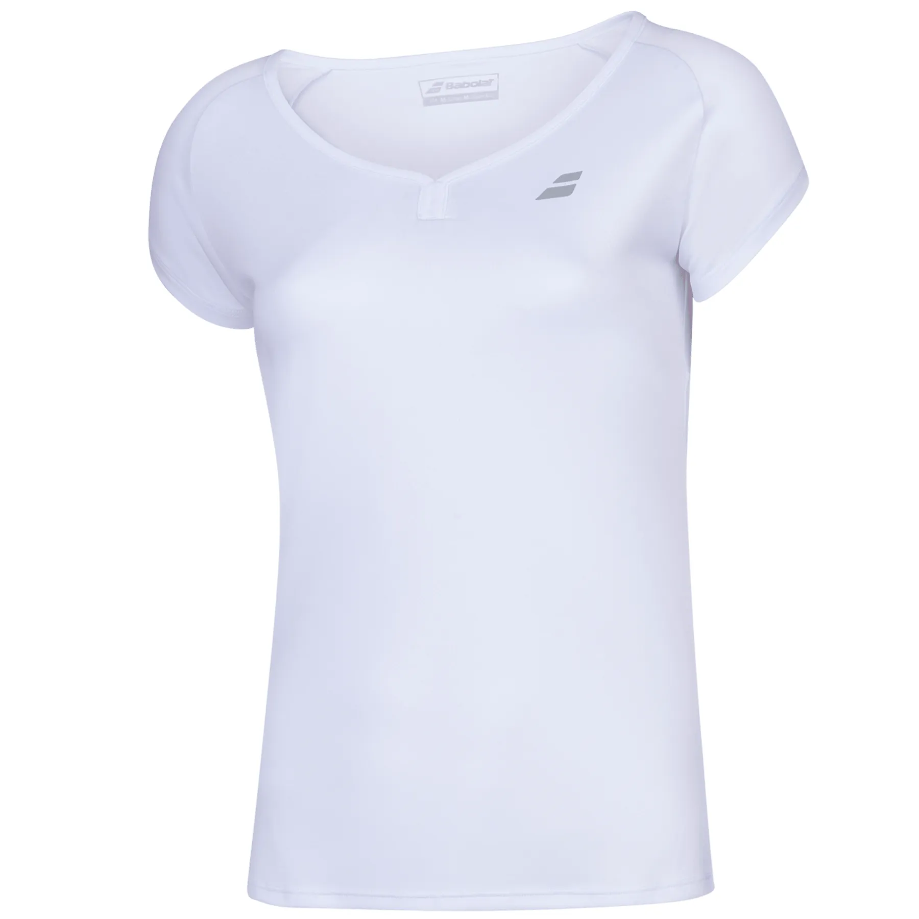 Babolat Play Cap Sleeve Girls Top - White/White
