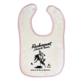 Baby Rockmount Bronc 100% Cotton Western Bib in Pink