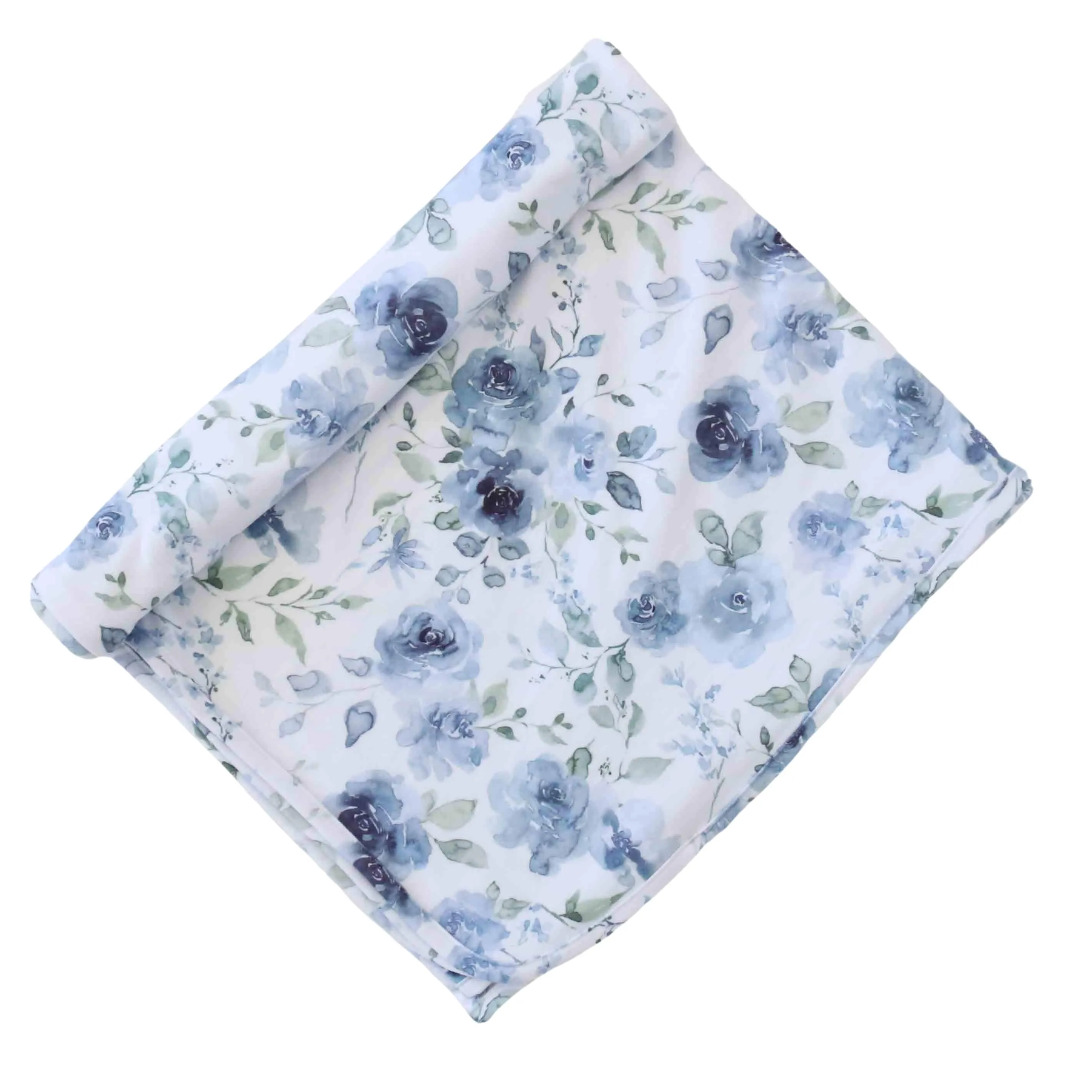 Bailey's Blue Floral Oversized Swaddle Blanket