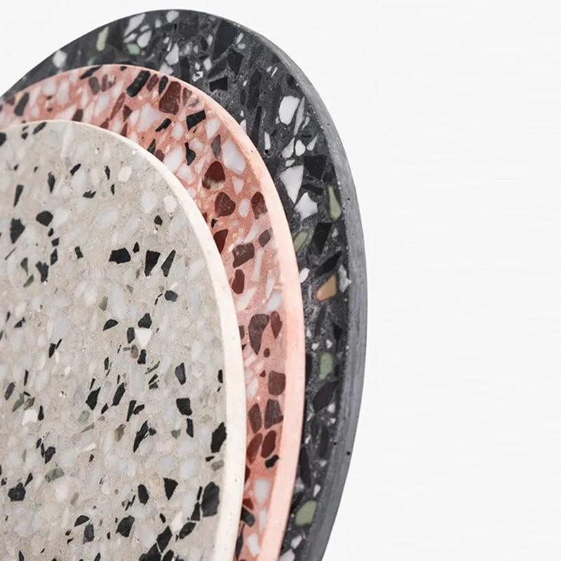 BENTU O2 Terrazzo Stone Circle Wall Light