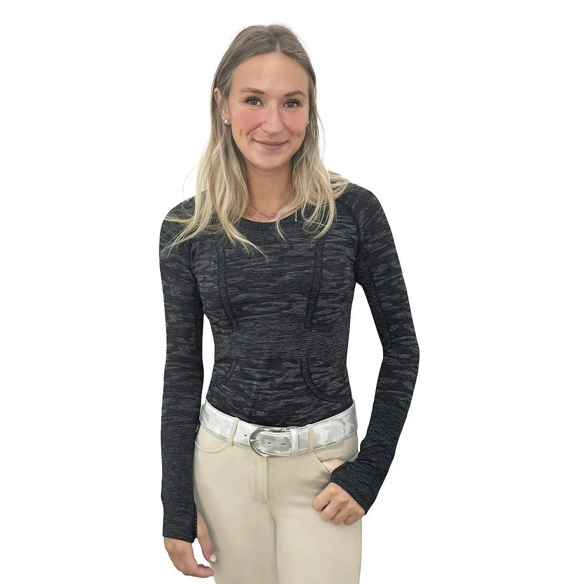 Black Stallion Designs Women's Long Sleeve Tech Top