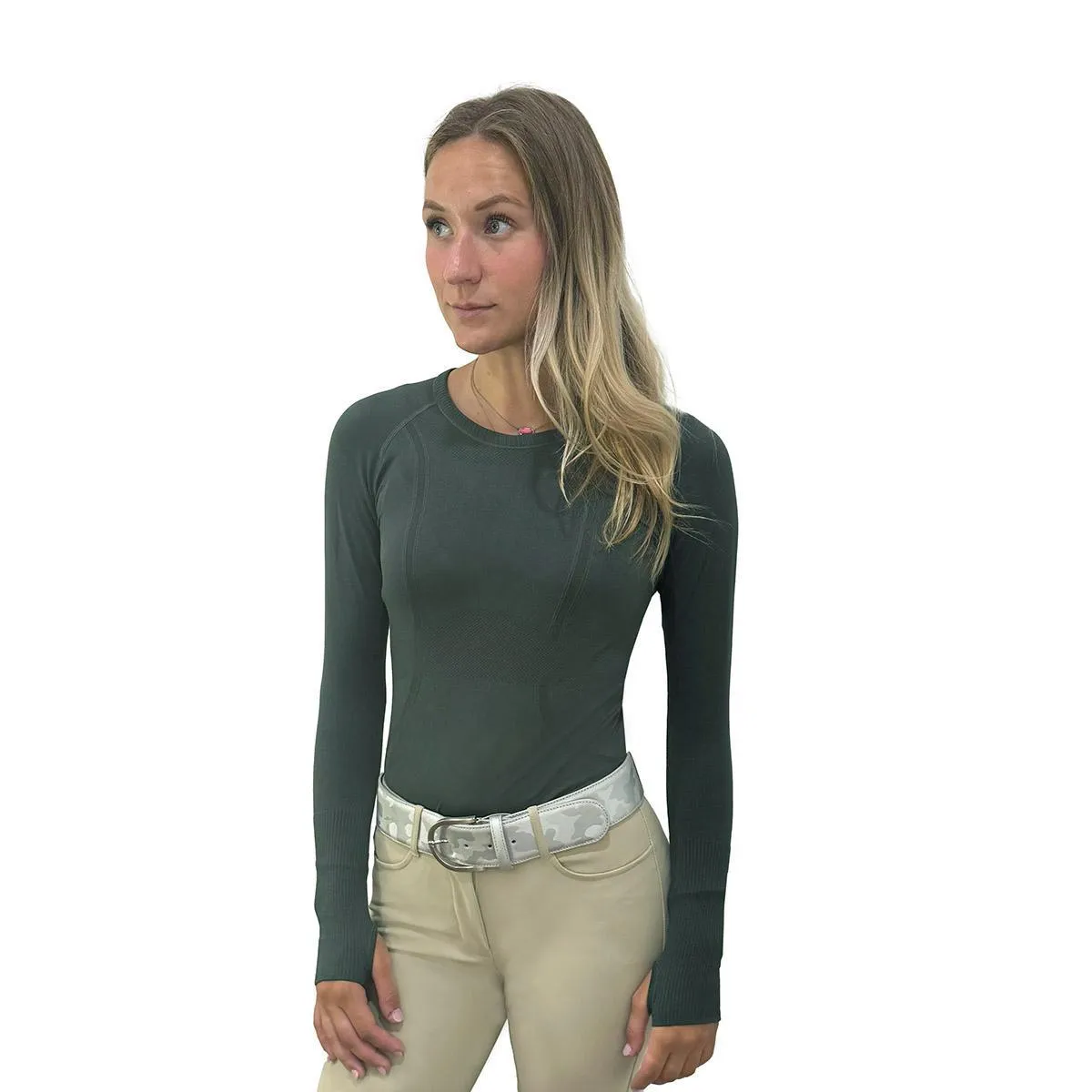 Black Stallion Designs Women's Long Sleeve Tech Top