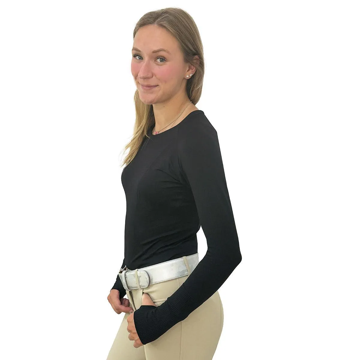 Black Stallion Designs Women's Long Sleeve Tech Top