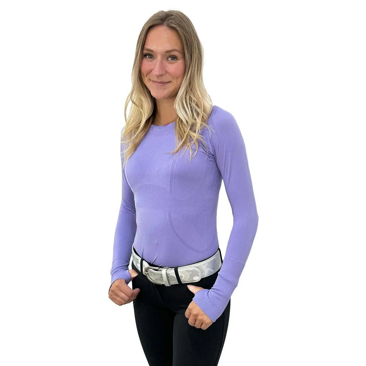 Black Stallion Designs Women's Long Sleeve Tech Top
