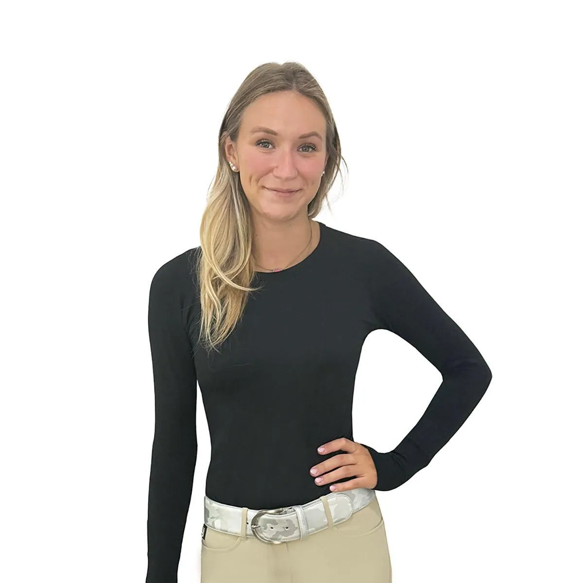 Black Stallion Designs Women's Long Sleeve Tech Top