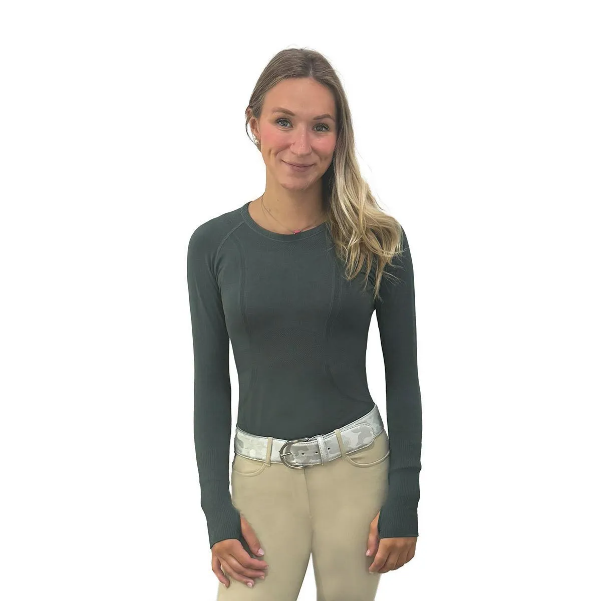 Black Stallion Designs Women's Long Sleeve Tech Top