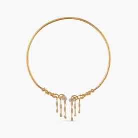 Blossom Veil Open Front Silver Hasli Necklace