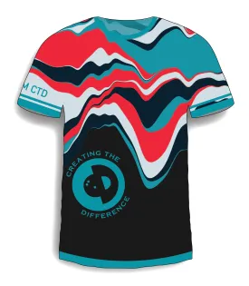 Blue Color Melt Jersey