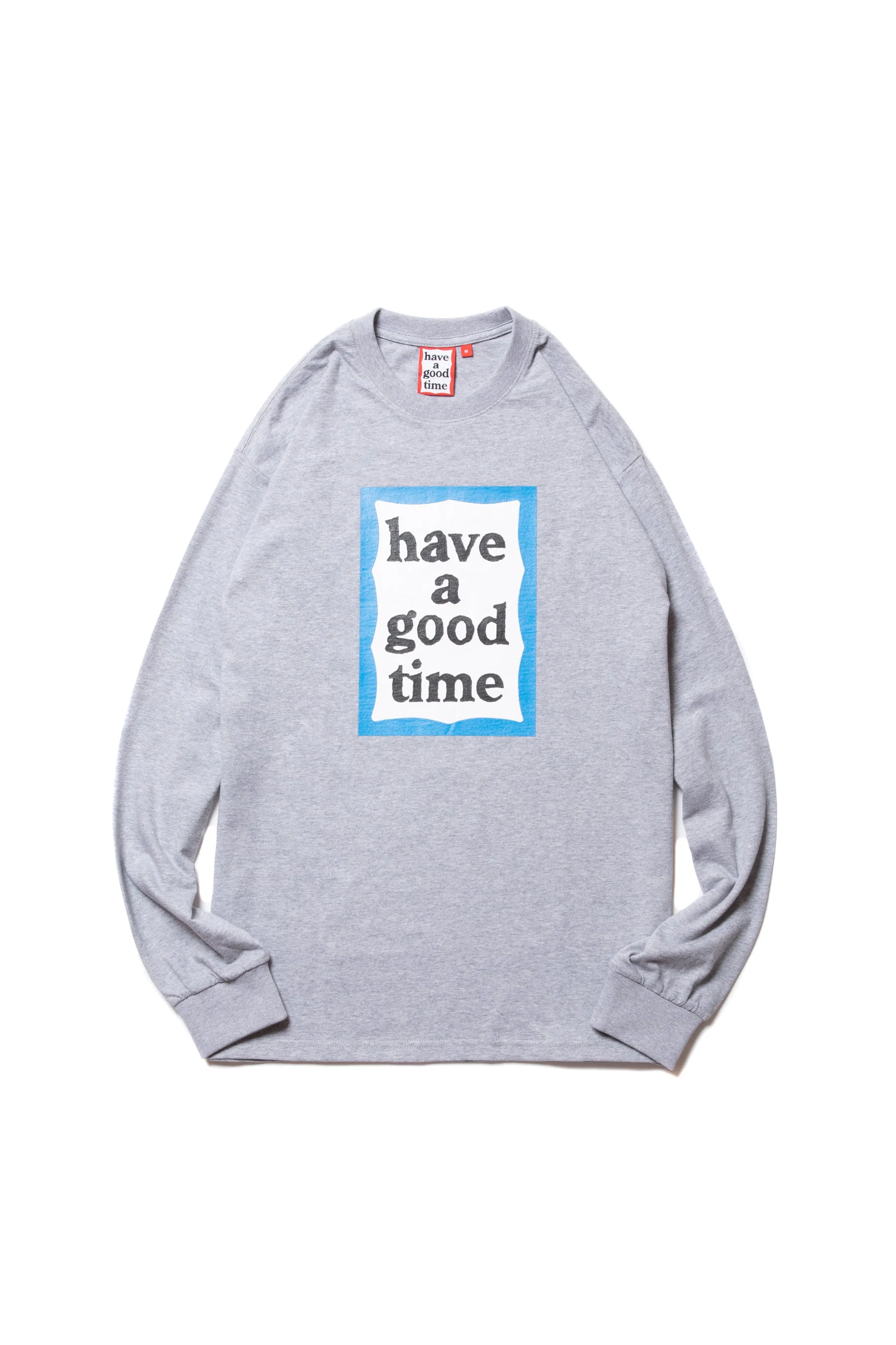 BLUE FRAME L/S TEE HEATHER GRAY