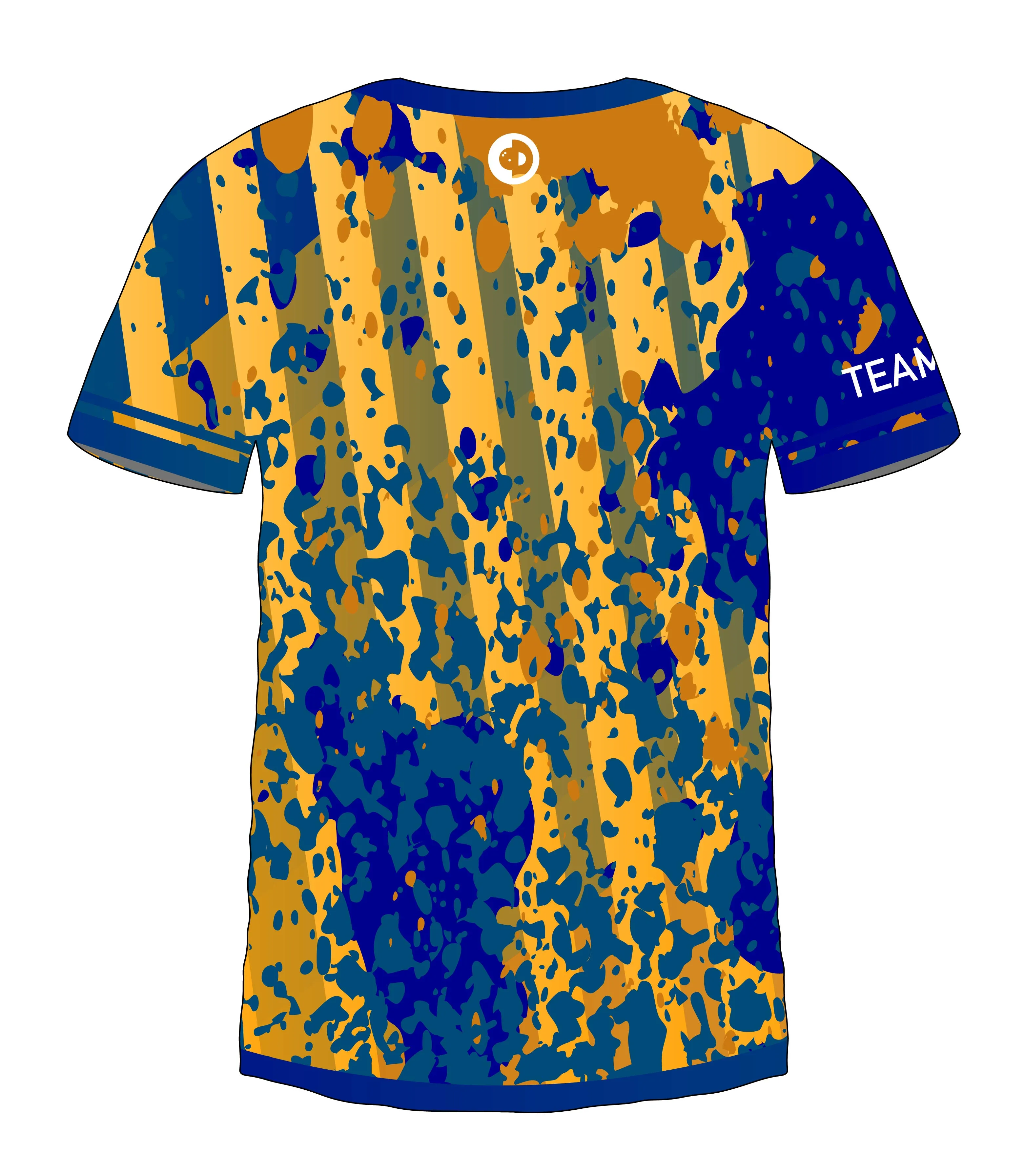 Blue Gold Splatter Jersey
