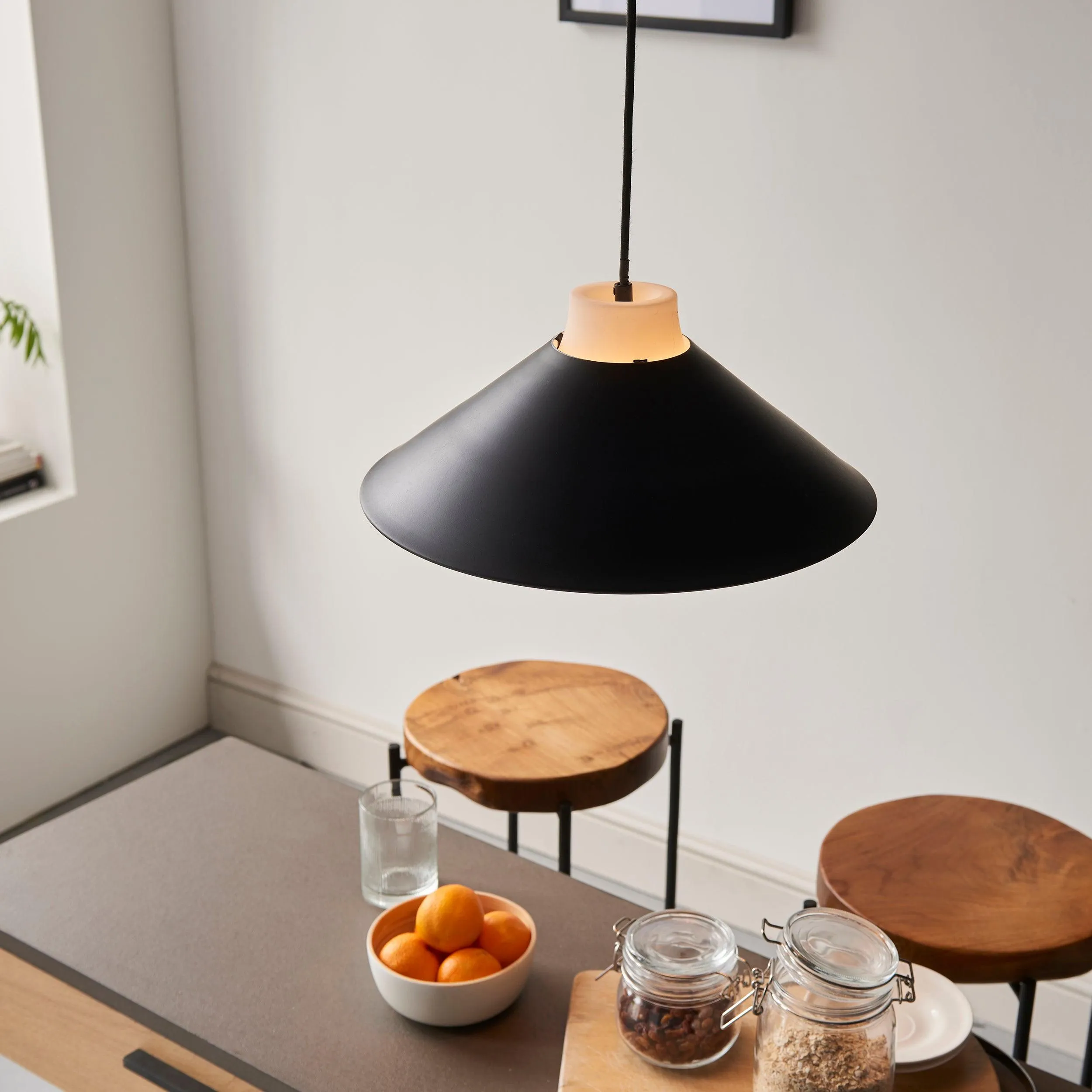 Blyth Japadi Monochrome Angled Ceiling Pendant