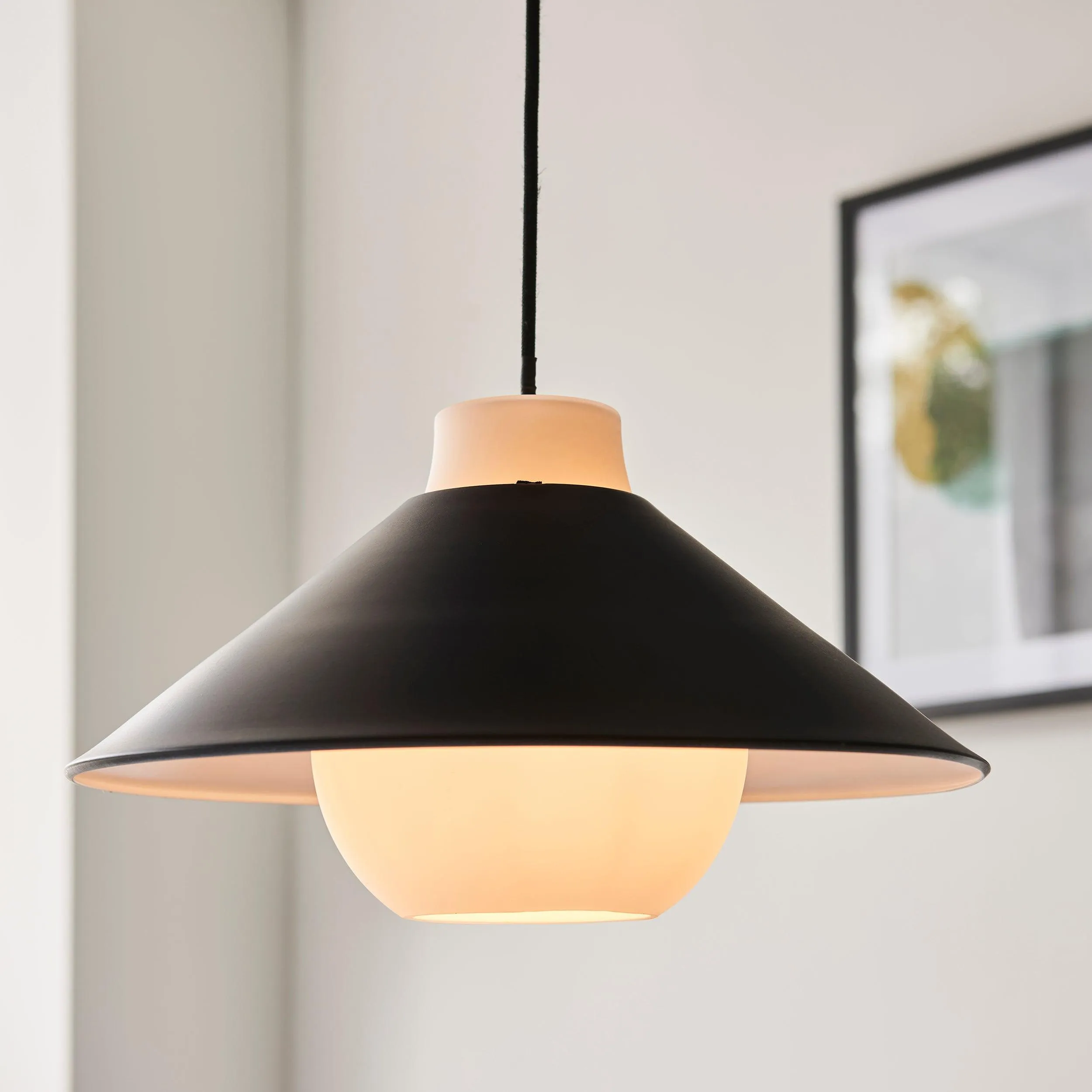 Blyth Japadi Monochrome Angled Ceiling Pendant