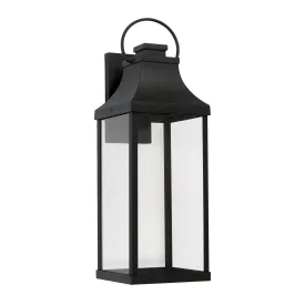 Bradford Night Sky Coastal Outdoor Wall Lantern - 27" Black