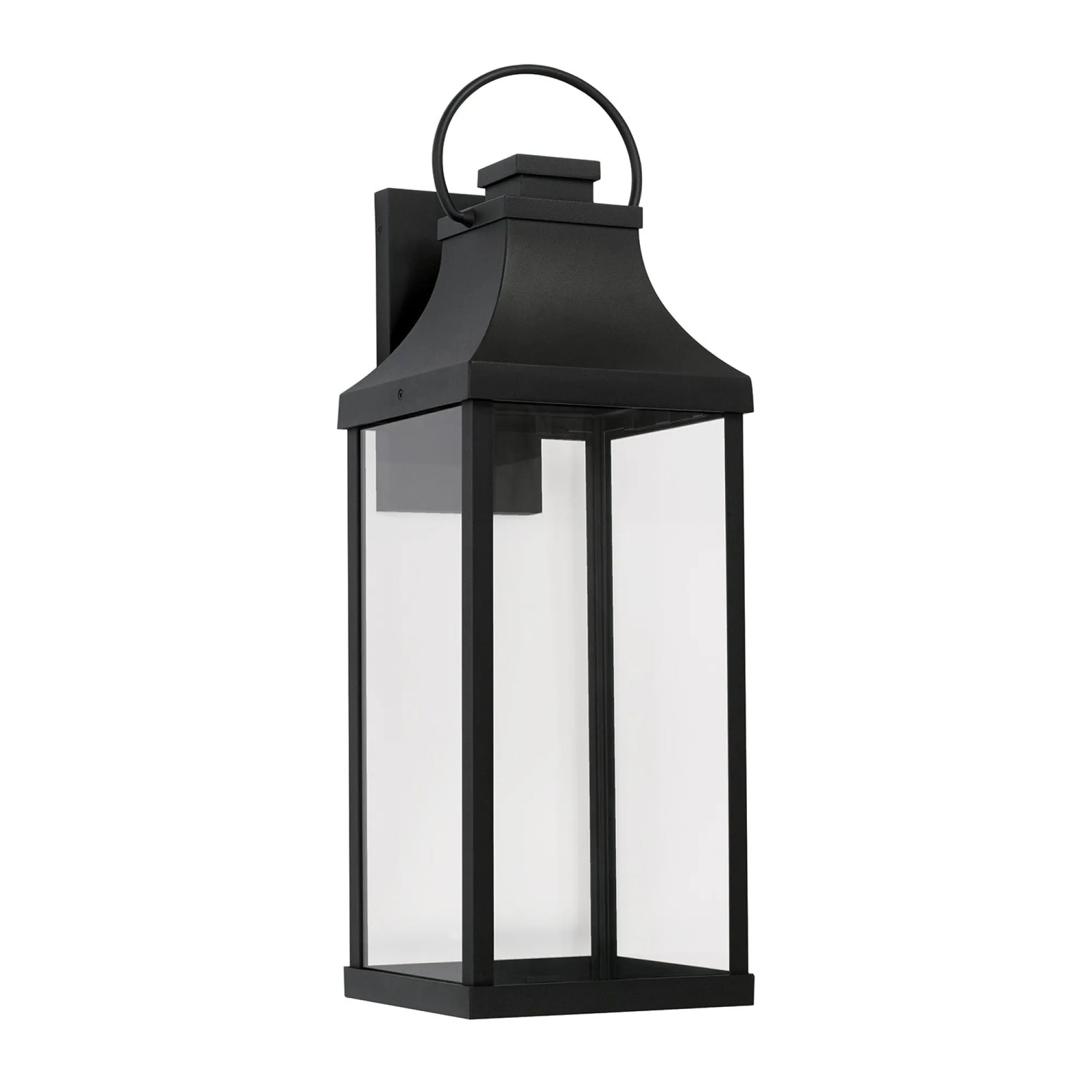 Bradford Night Sky Coastal Outdoor Wall Lantern - 27" Black