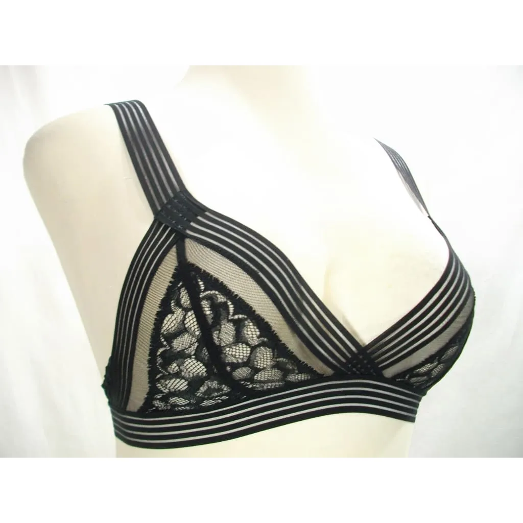 Calvin Klein QF3985 Vixen Unlined Triangle Bralette XS X-SMALL Black NWT