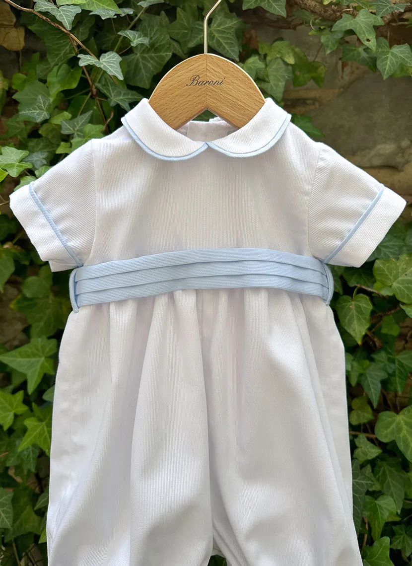 Celebration Piquet Romper - Baby Boy