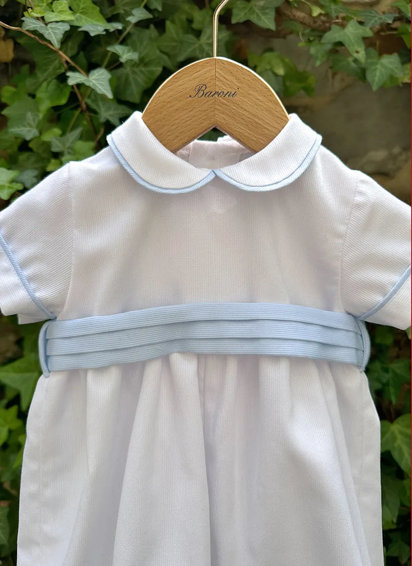 Celebration Piquet Romper - Baby Boy